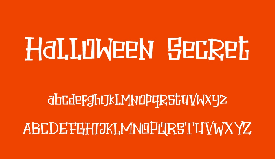 Halloween Secret font