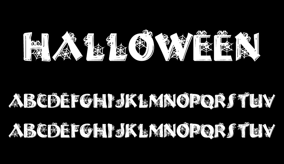 Halloween Spider font