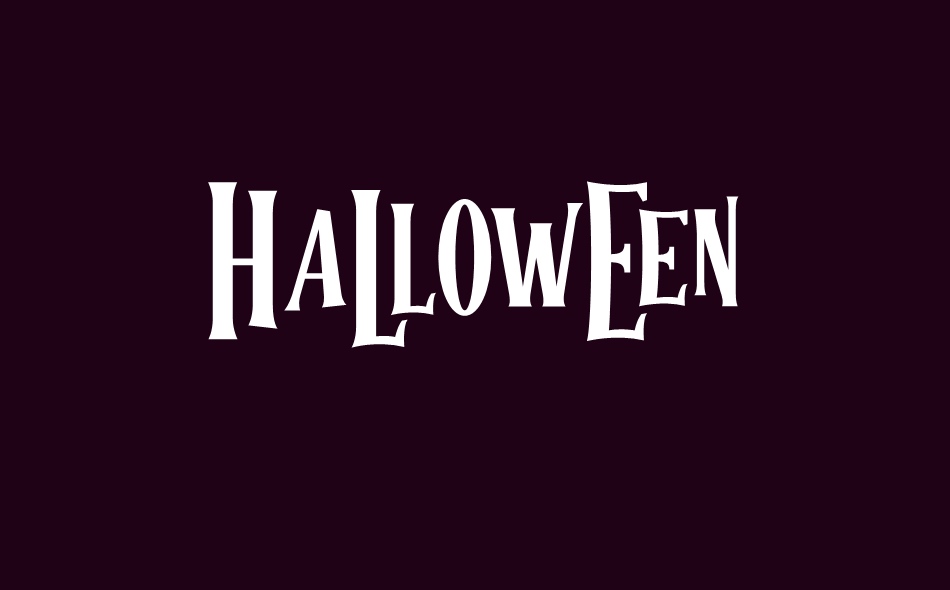 Halloween Spooky font big