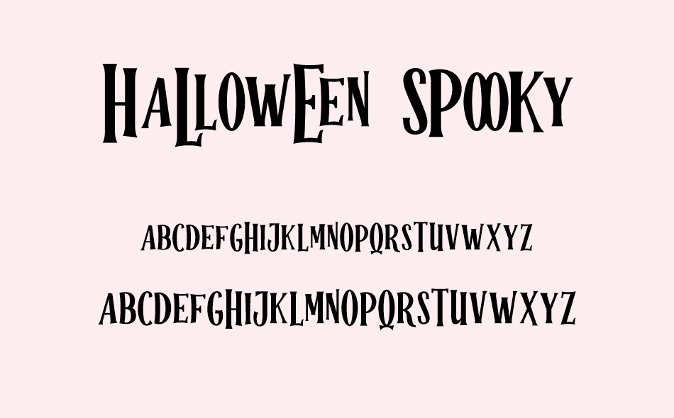 Halloween Spooky font