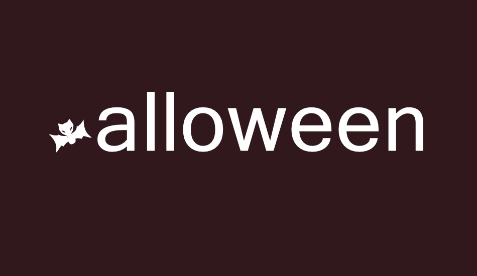 Halloween Trick font big