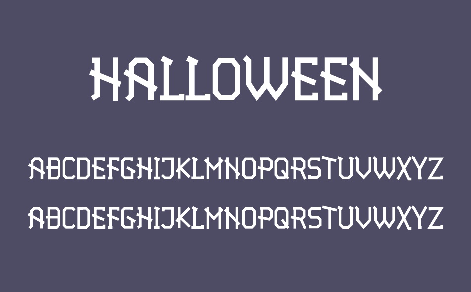 Halloween font