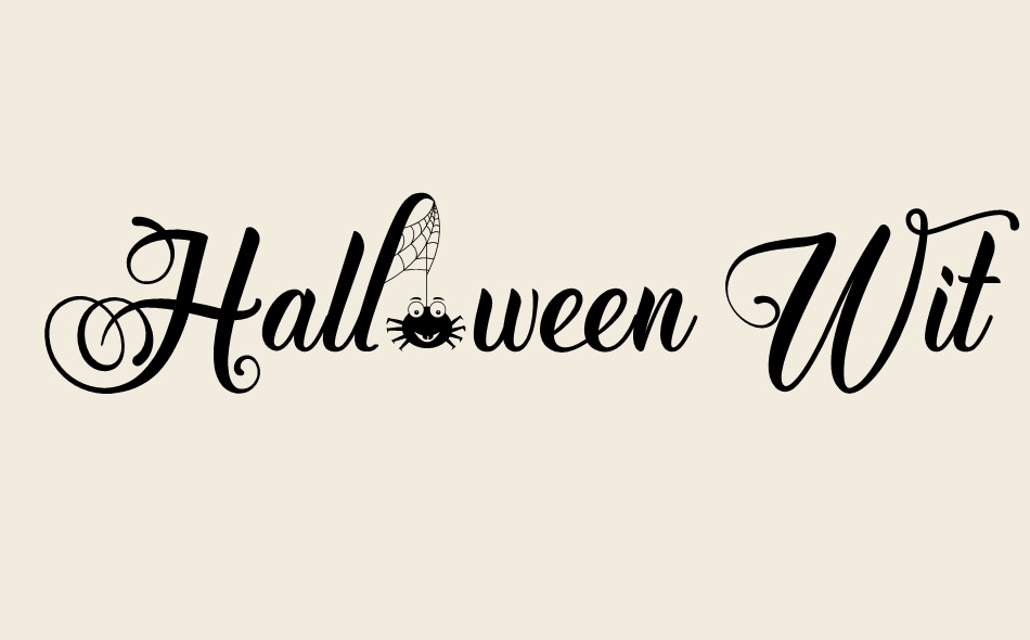 Halloween Witches Script font big