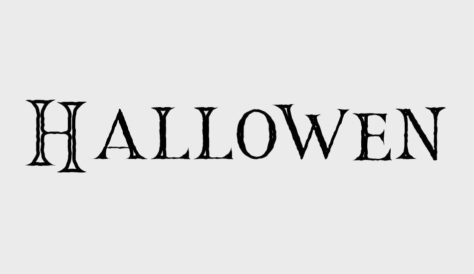Hallowen Inline font big