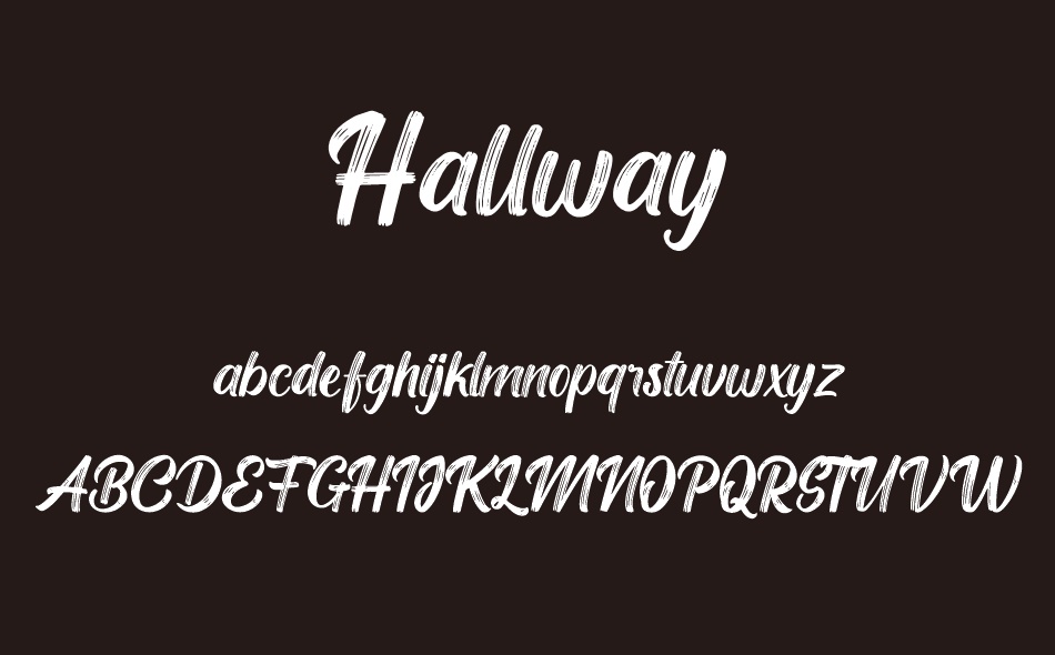 Hallway font