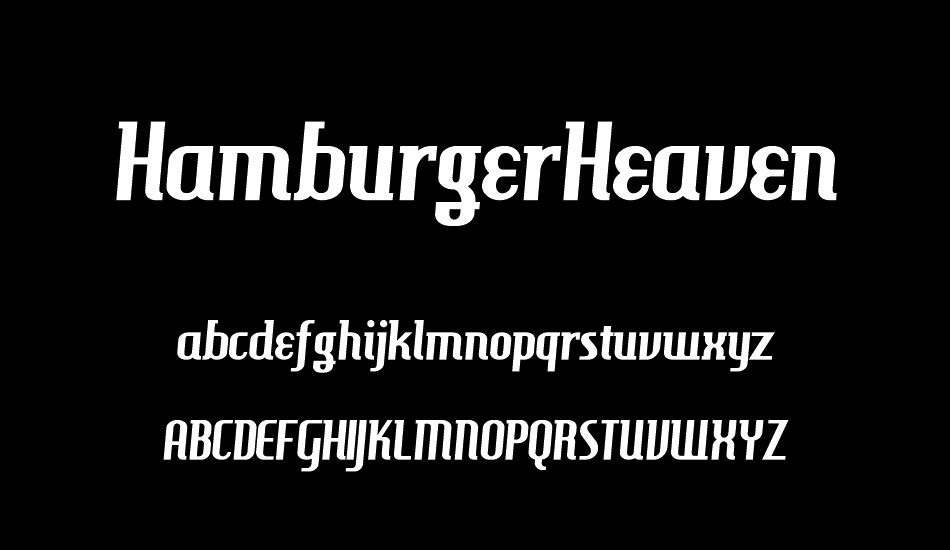 HamburgerHeaven font