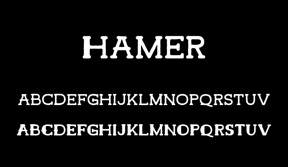 Hamer font