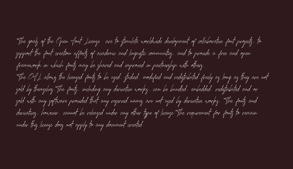 Hamillton Demo font 1