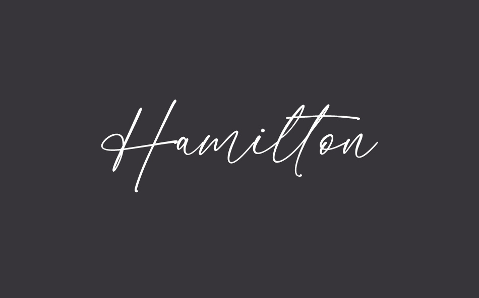 Hamilton font big