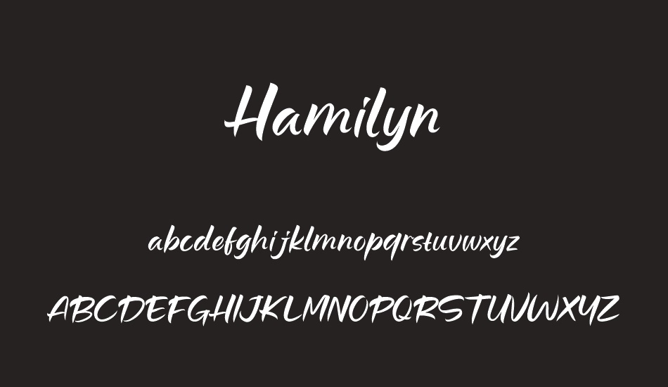 Hamilyn font