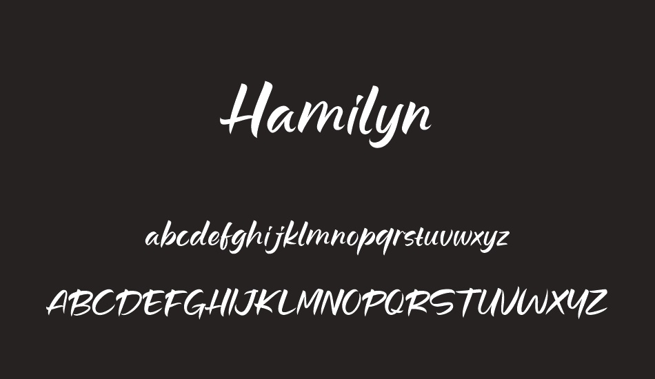 Hamilyn font