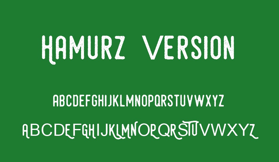 Hamurz Free Version font