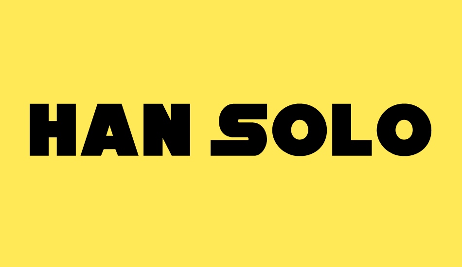 Han Solo font big