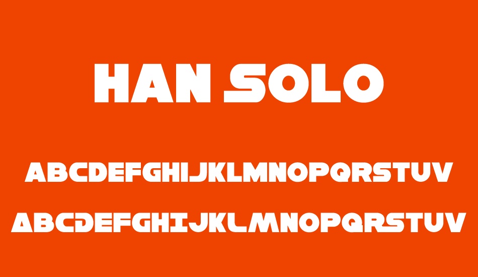 Han Solo font