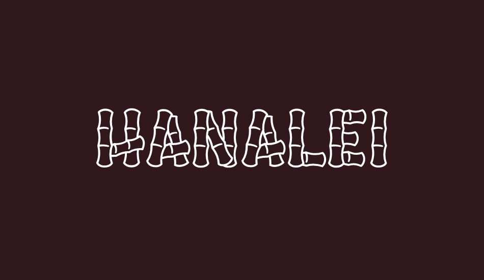 hanalei font big