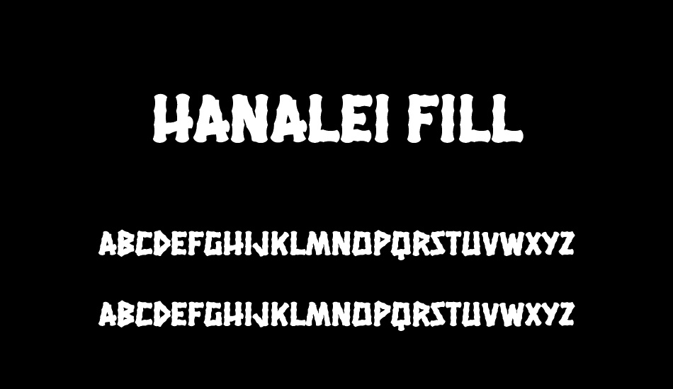 Hanalei Fill font