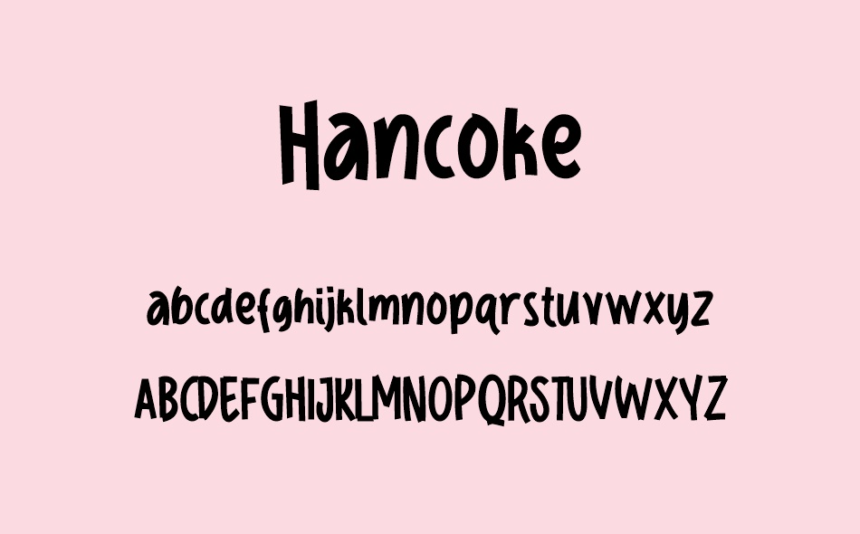 Hancoke font