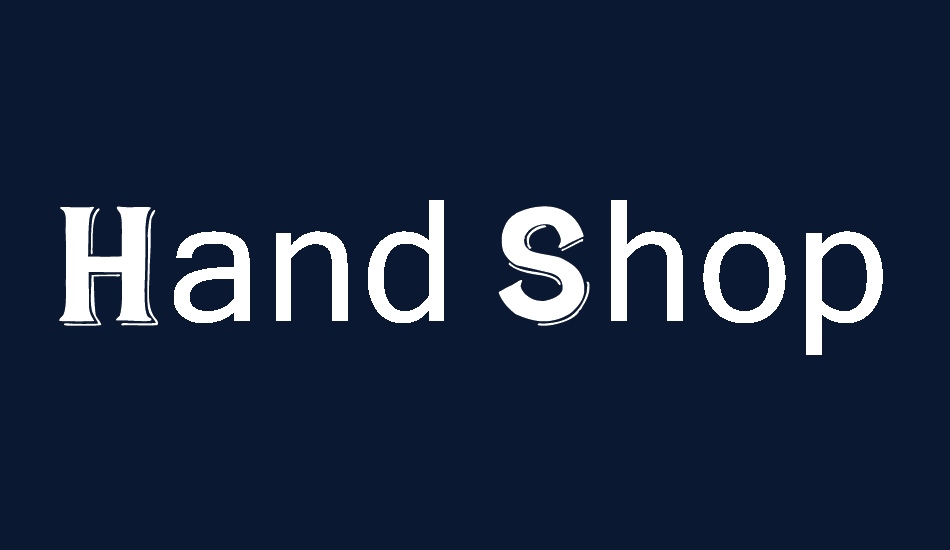 Hand Shop Typography C30_demo font big