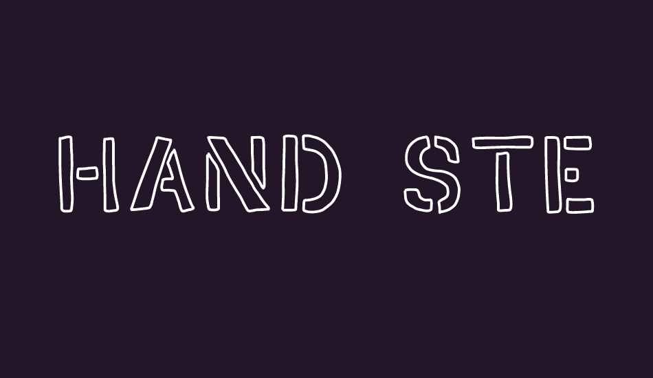 HAND STENCIL font big