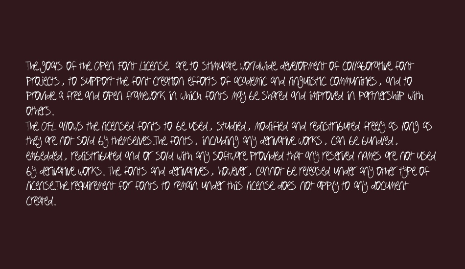 Hand Writing font 1