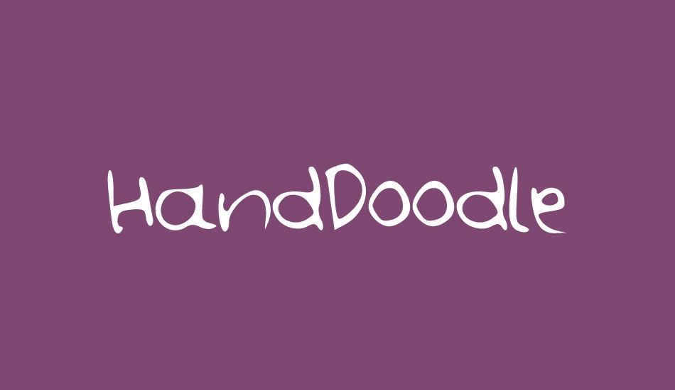 HandDoodle font big