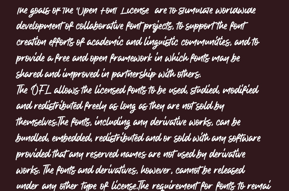 Handkick font 1