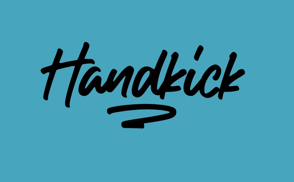 Handkick font big