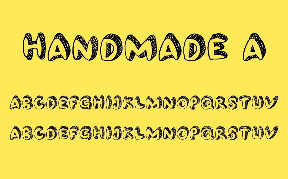 Handmade Animation font