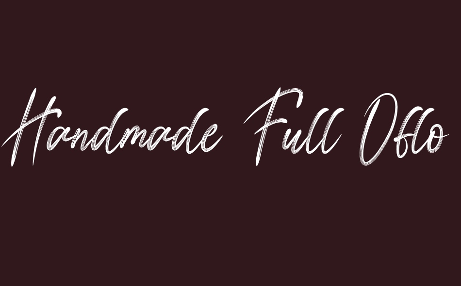 Handmade Full Of Love font big