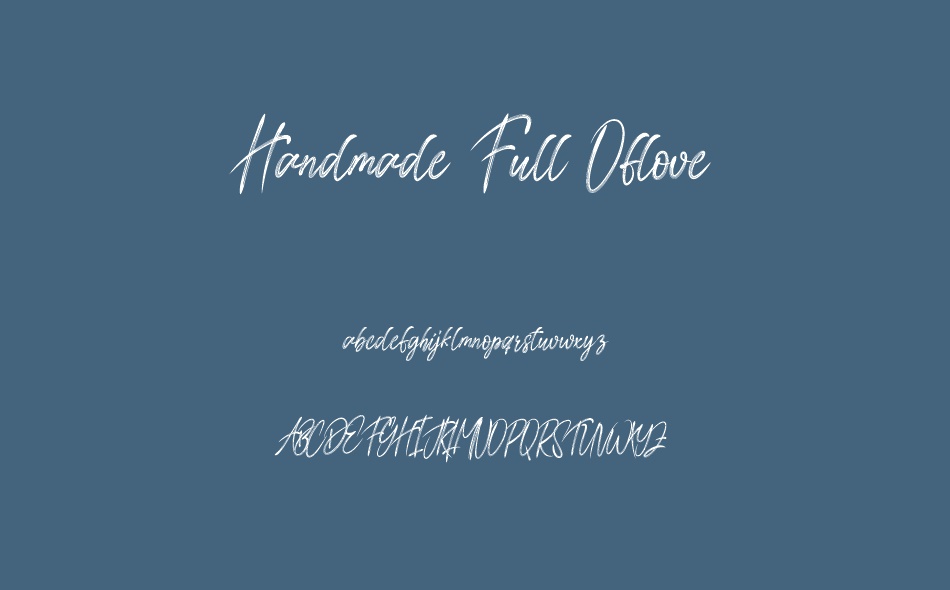 Handmade Full Of Love font