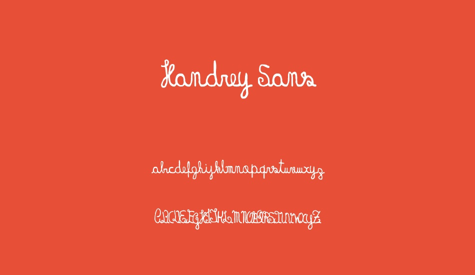 Handrey Sans font