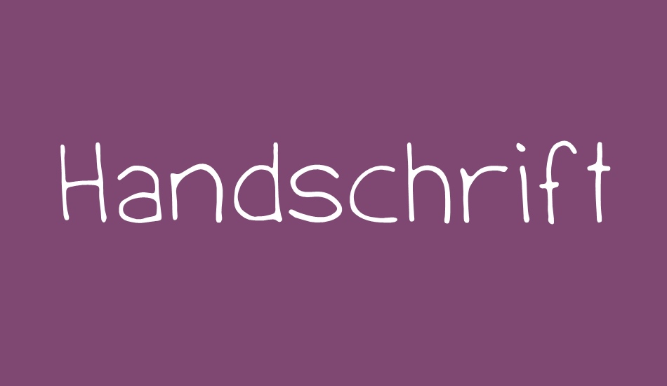 Handschrift font big
