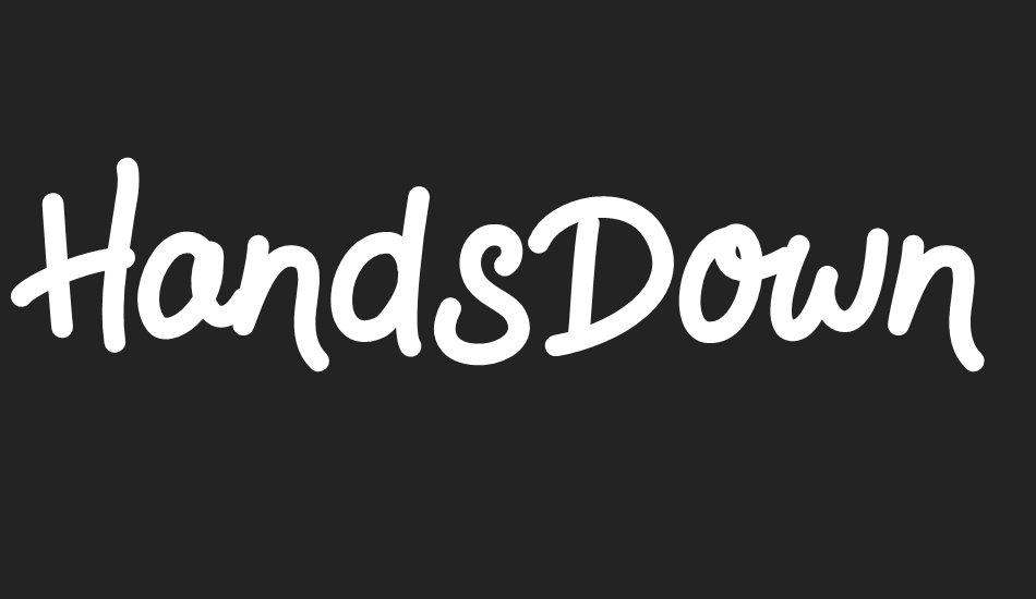 HandsDown font big