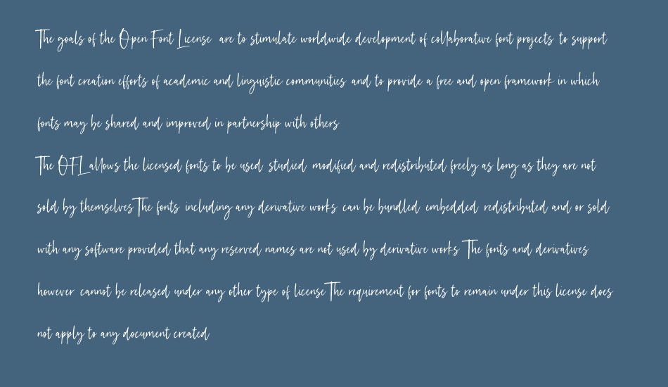 Handsel font 1