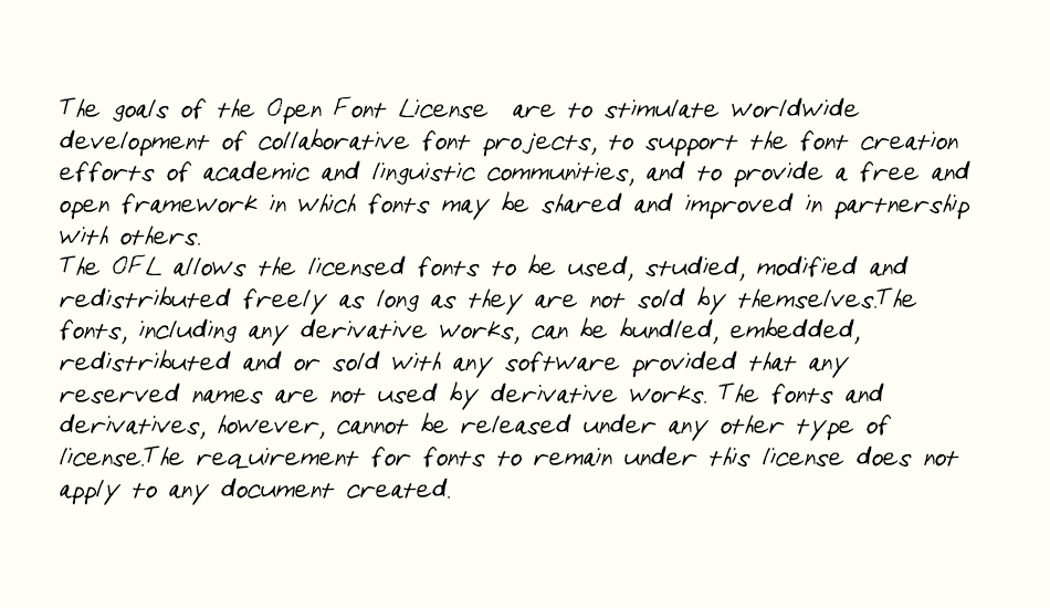 Handwriting font 1