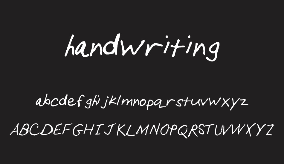 Handwriting font