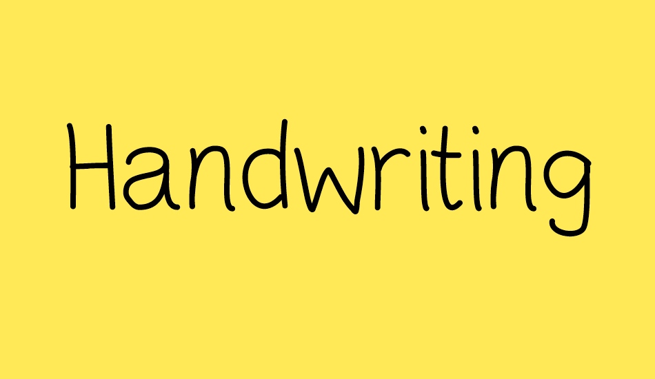 HandwritingCR font big