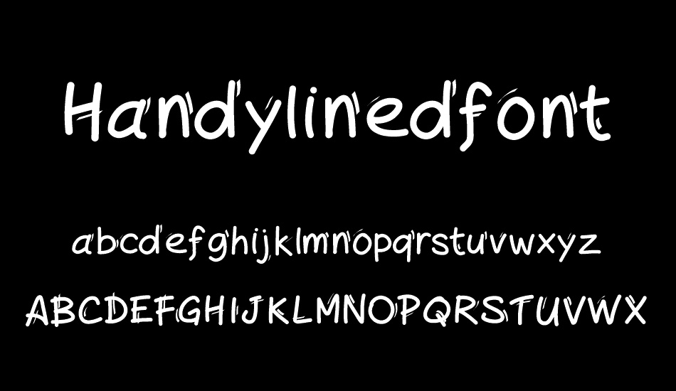 Handylinedfont font