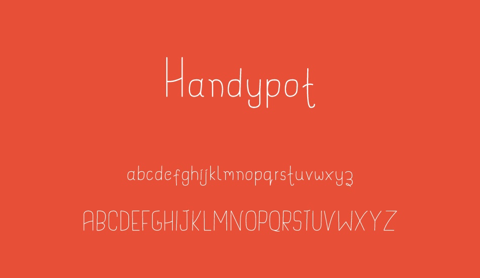 Handypot font