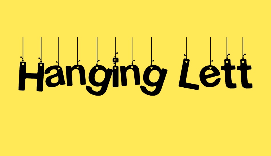 hanging-letters font big