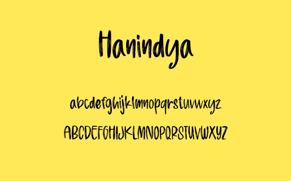 Hanindya font