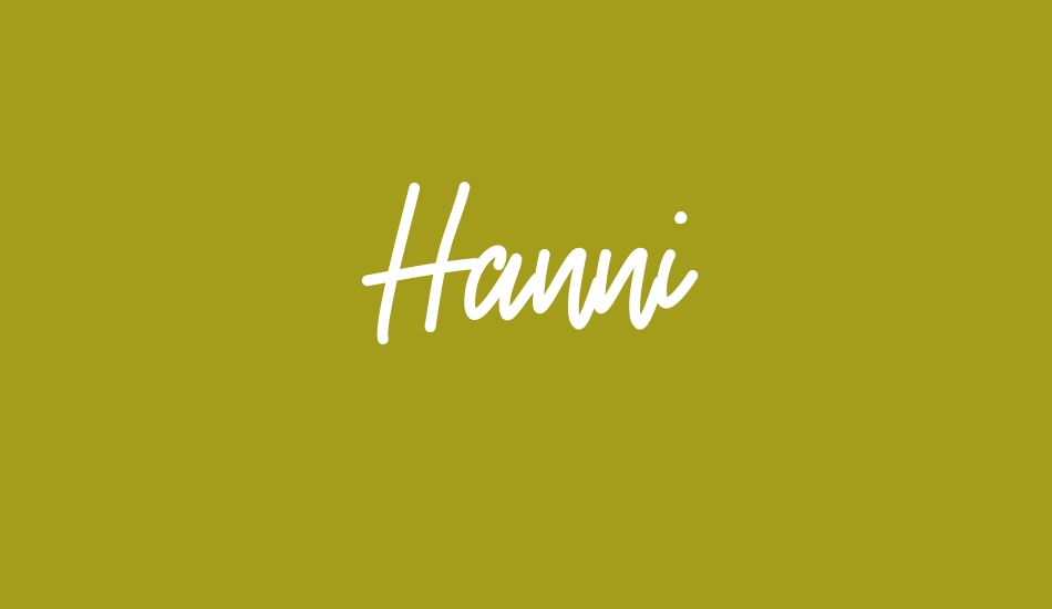 Hanni font big