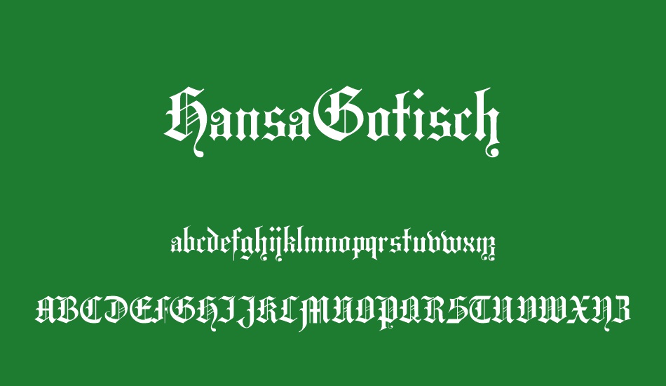 HansaGotisch font