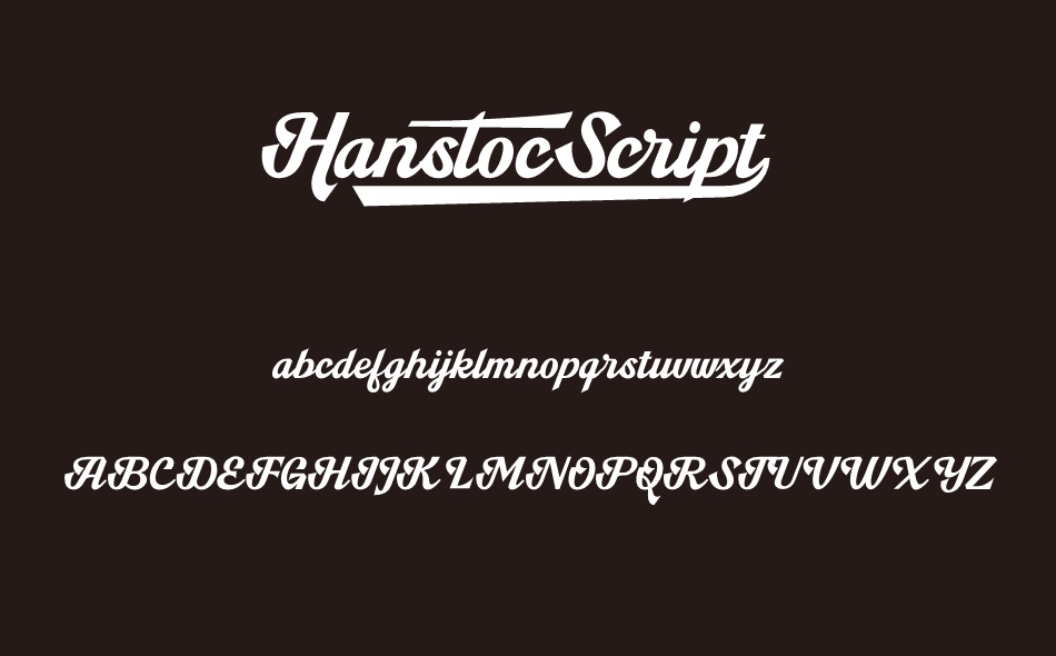 Hanstoc Script font