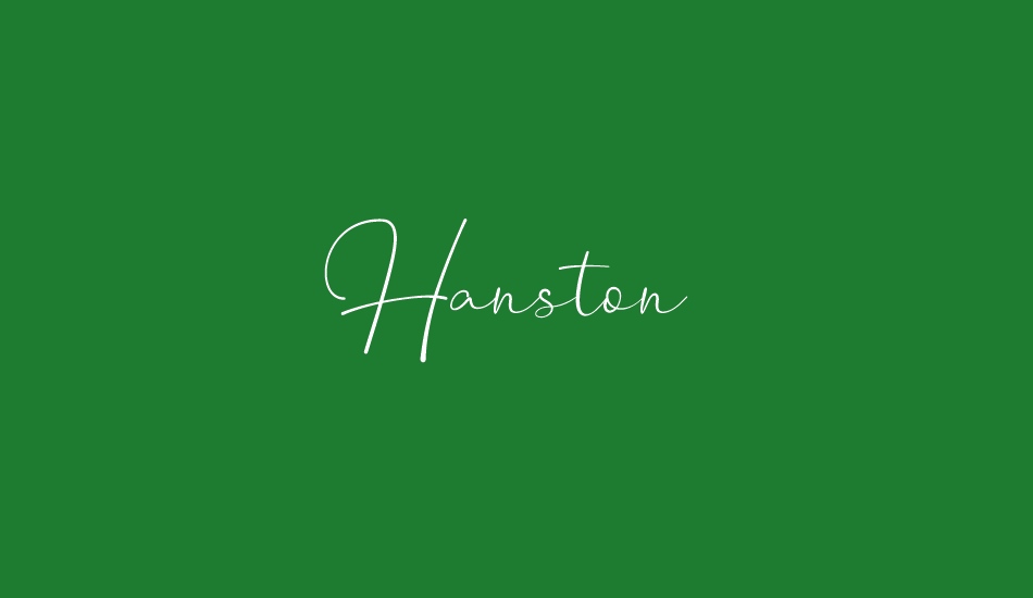 Hanston Demo font big