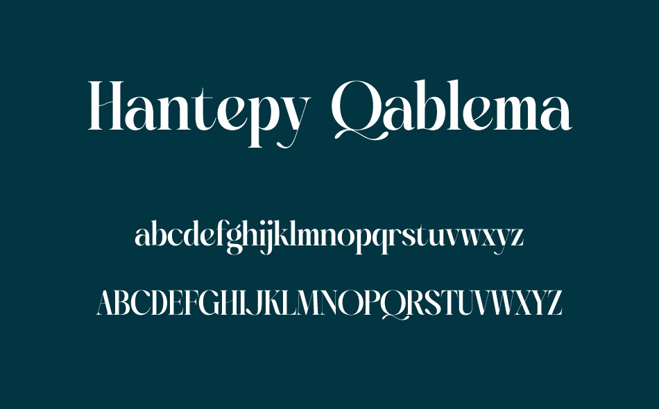 Hantepy Qablema font