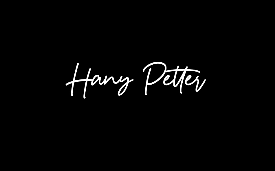Hany Petter font big