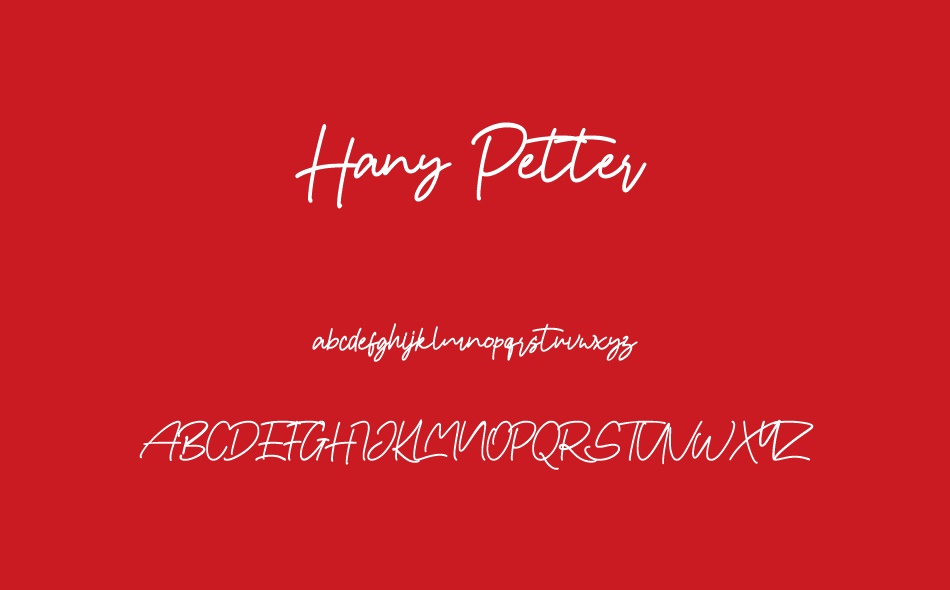 Hany Petter font