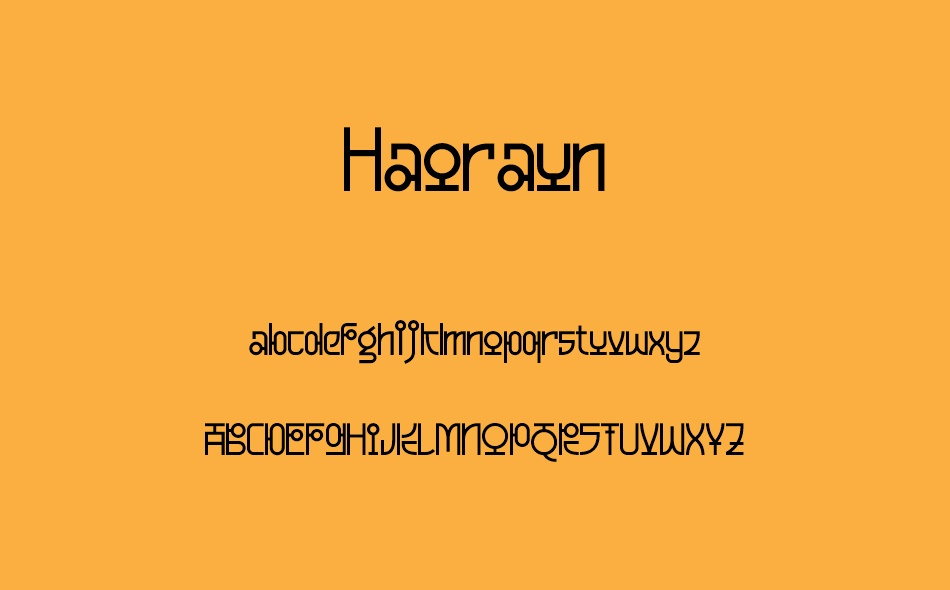 Haoraun font