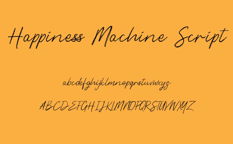 Happiness Machine font